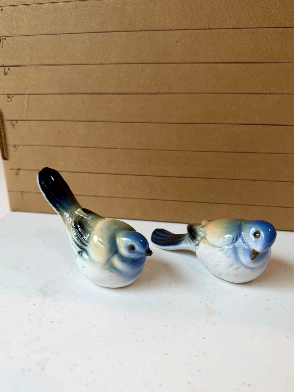 Goebel Blue Titmouse Figurines - Pair